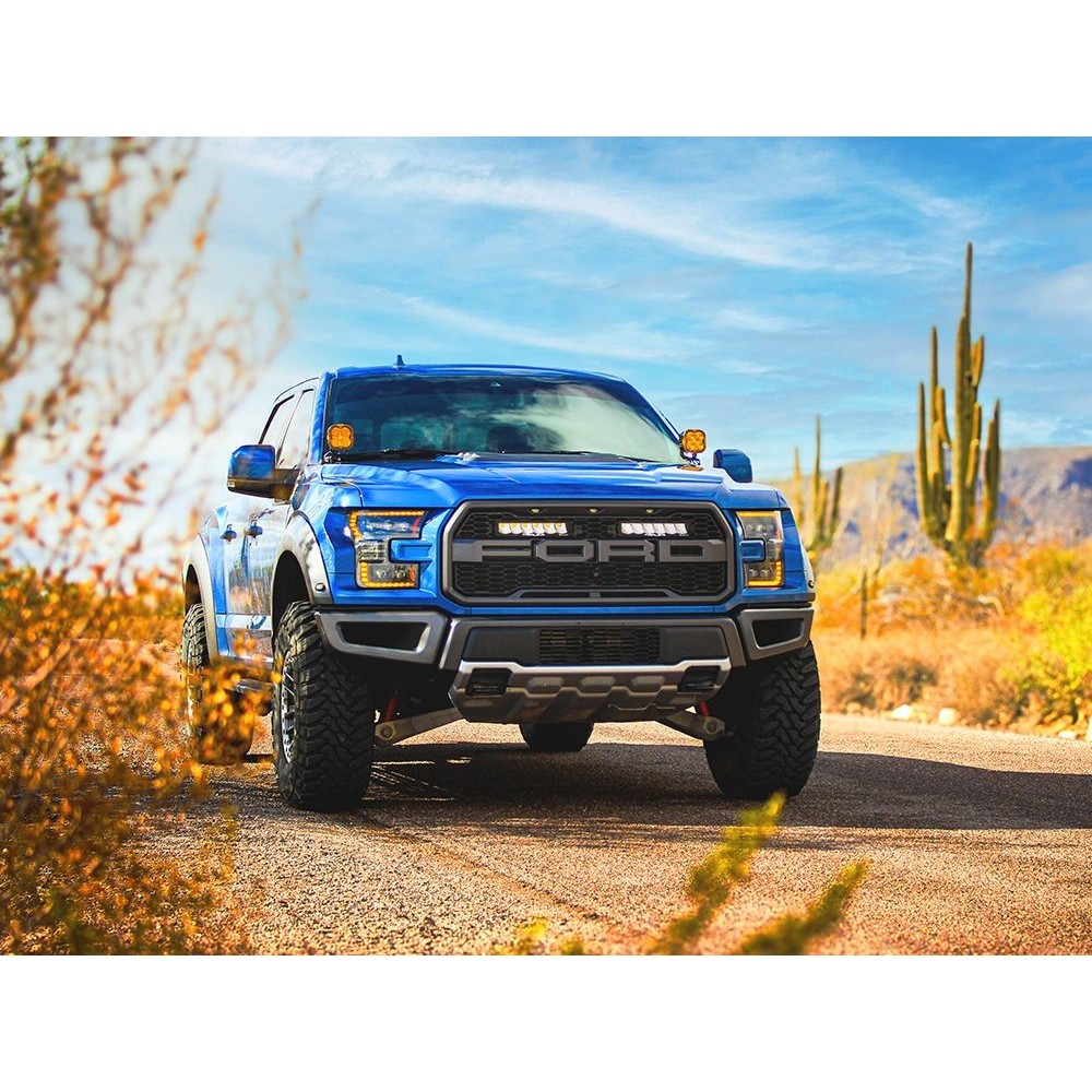 KIT Calandre Carbone 6 Spots LAZER pour Ford F-150 Raptor